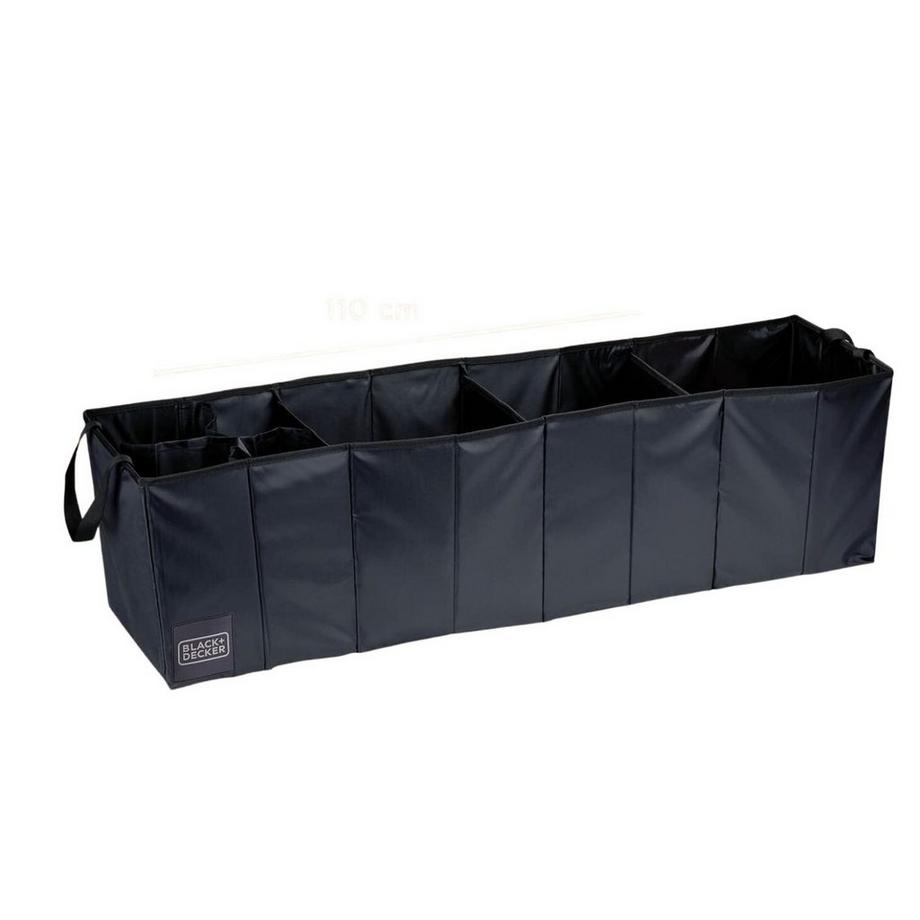 Boîte de rangement oblongue pour voiture - noire