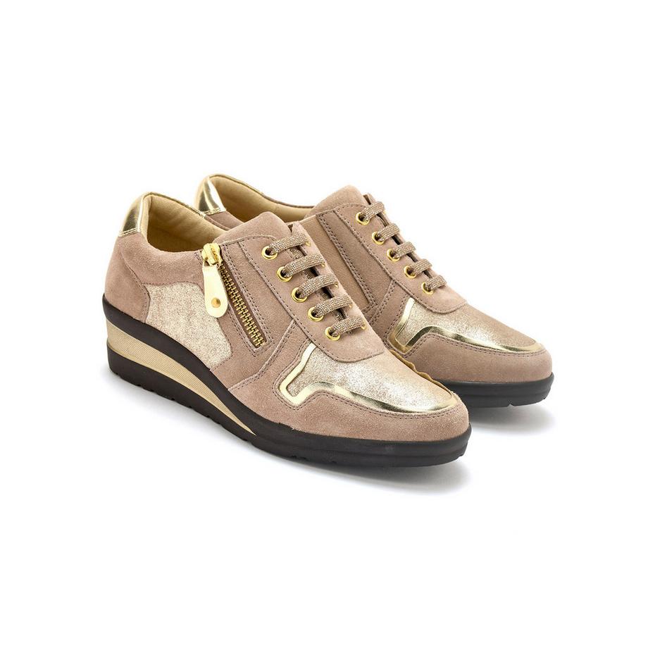 Pédiconfort Reissverschluss Schnürsenkel Derby Schuhe  