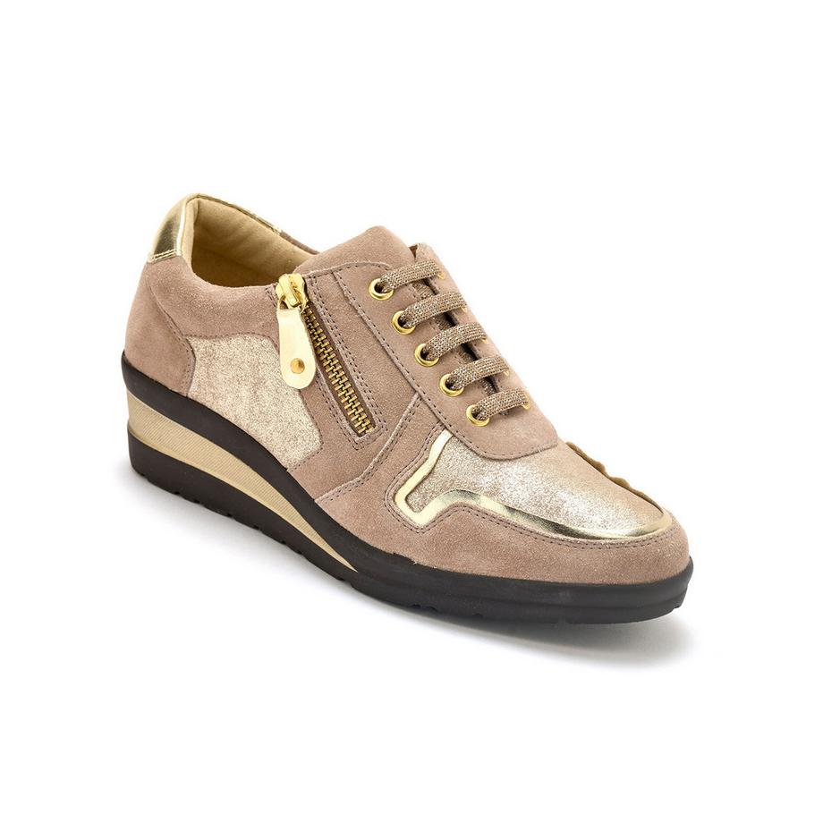 Pédiconfort Reissverschluss Schnürsenkel Derby Schuhe  