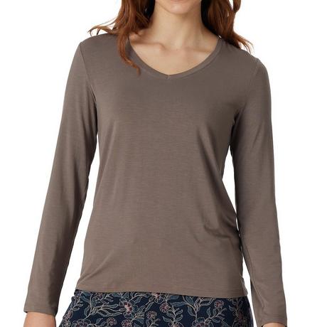 Schiesser Mix & Relax Langarm Schlafanzug Oberteil  