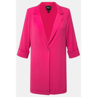 Ulla Popken  Blazer avec col à revers, fermeture à bouton, manches 3/4 