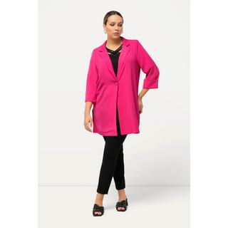 Ulla Popken  Blazer avec col à revers, fermeture à bouton, manches 3/4 