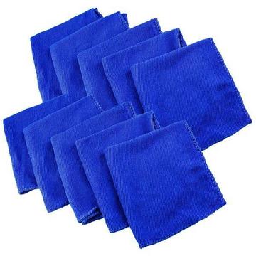 10x Chiffons Microfibre - Bleu