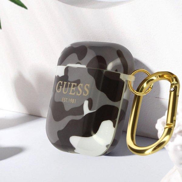 GUESS  Cover AirPods Guess camouflage grigia 