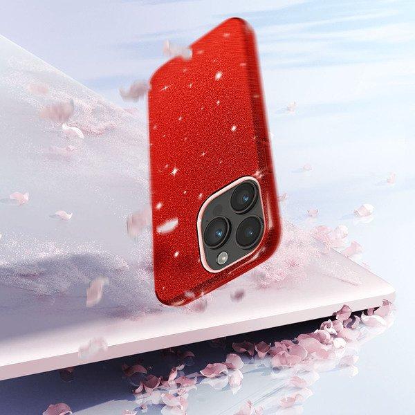 Avizar  Cover Paillette iPhone 14 Pro Rossa 