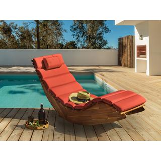 Beliani Coussin de transat extérieur en Polyester Moderne BRESCIA PREMIUM  