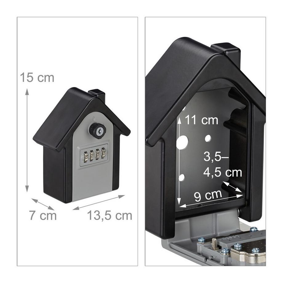 B2X Armoire à clés avec serrure à code à quatre chiffres  