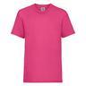Fruit of the Loom Childrens/Kids TShirt à manches courtes Valueweight  Fuchsia