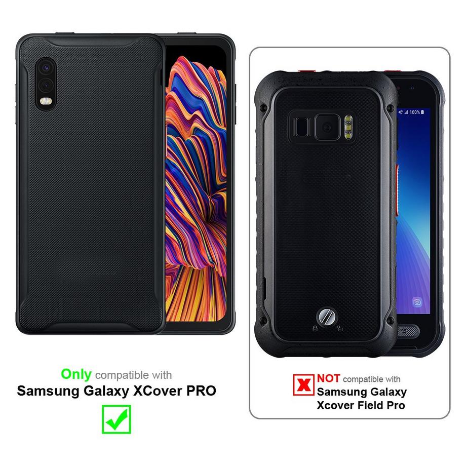 Cadorabo  Hülle für Samsung Galaxy XCover PRO Magnetverschluss, Kartenfach 