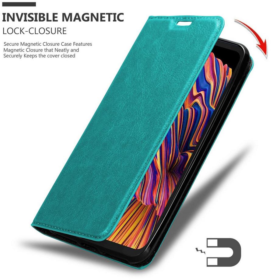Cadorabo  Hülle für Samsung Galaxy XCover PRO Magnetverschluss, Kartenfach 