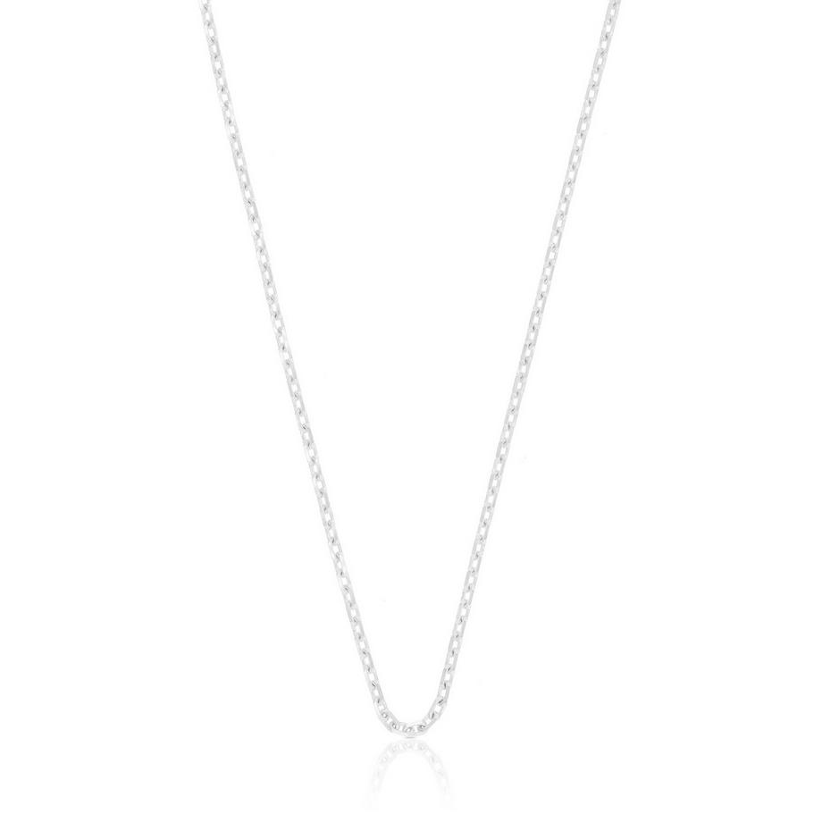 MUAU Schmuck  Collier Anker Weissgold 750, 2mm, 42cm 