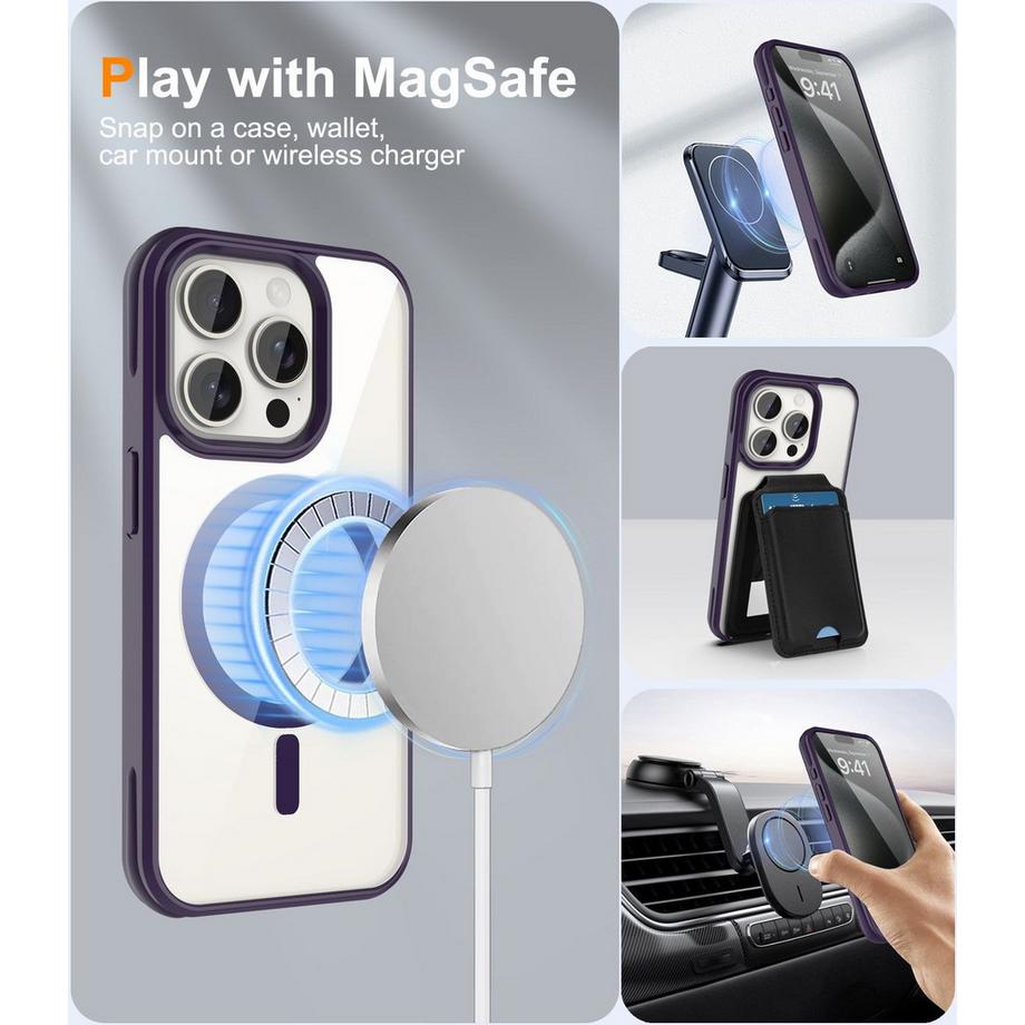 Cadorabo  Coque pour iPhone 15 PRO compatible MagSafe 