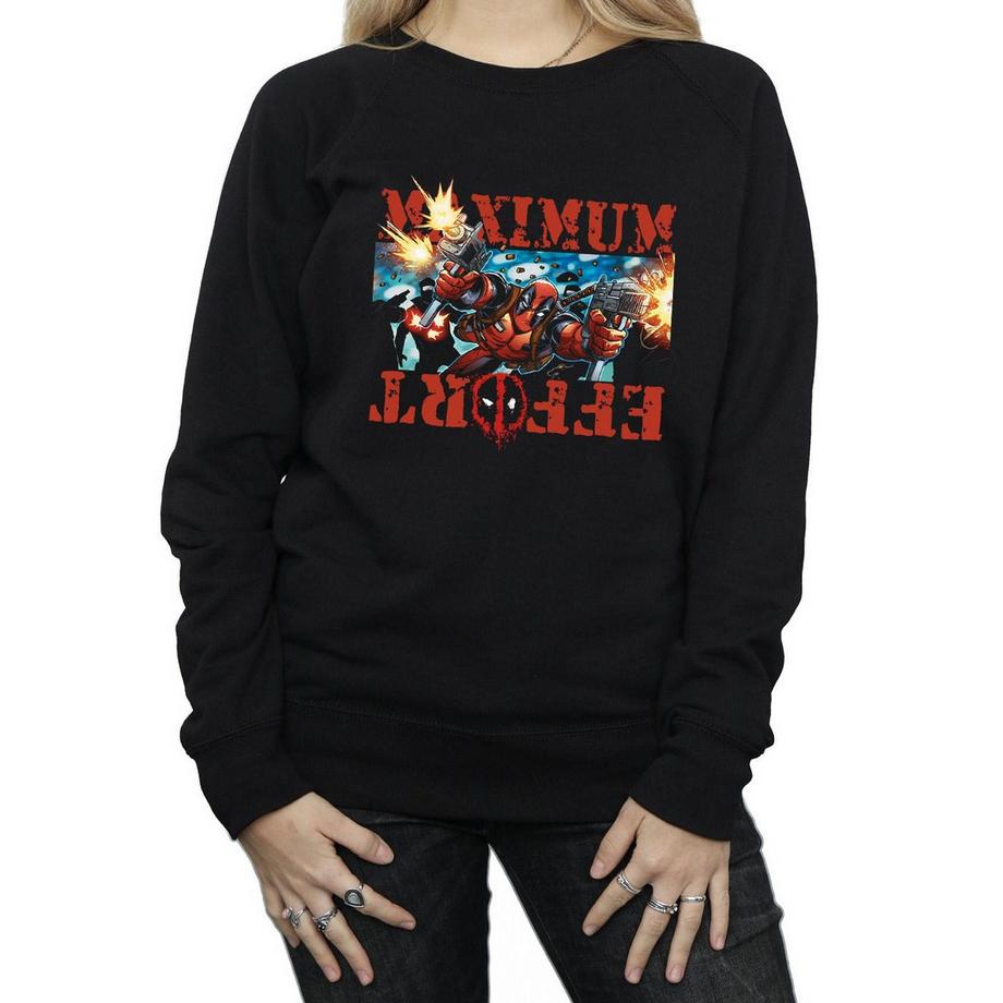 MARVEL Maximum Effort Felpa Stampata  