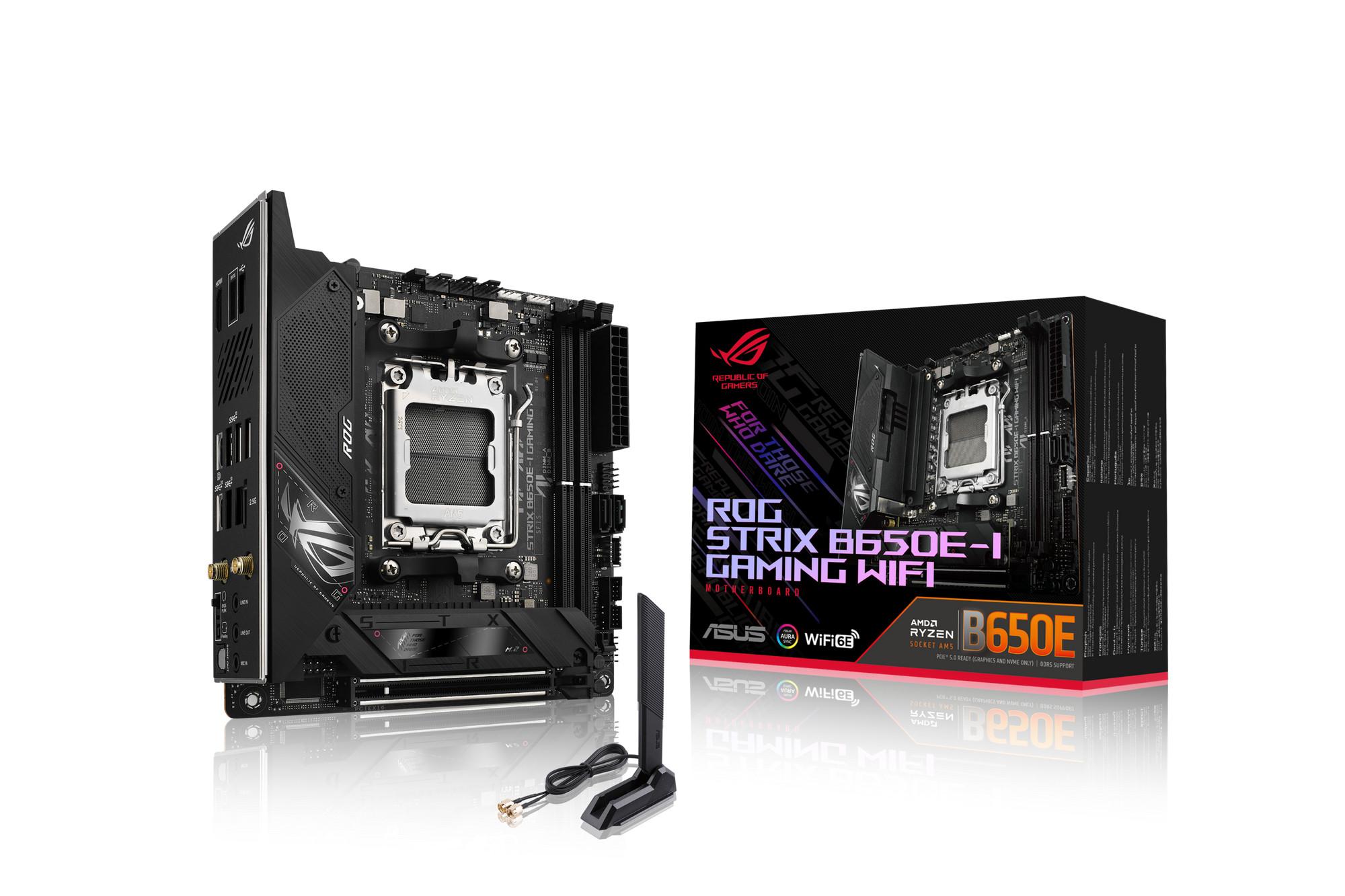 ASUS  ROG STRIX B650E-I GAMING WIFI AMD B650 Emplacement AM5 mini ITX 