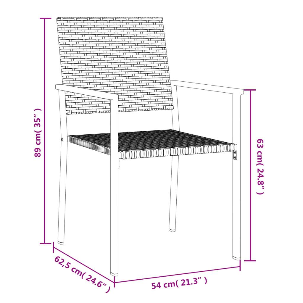 VidaXL Chaise de jardin rotin synthétique  