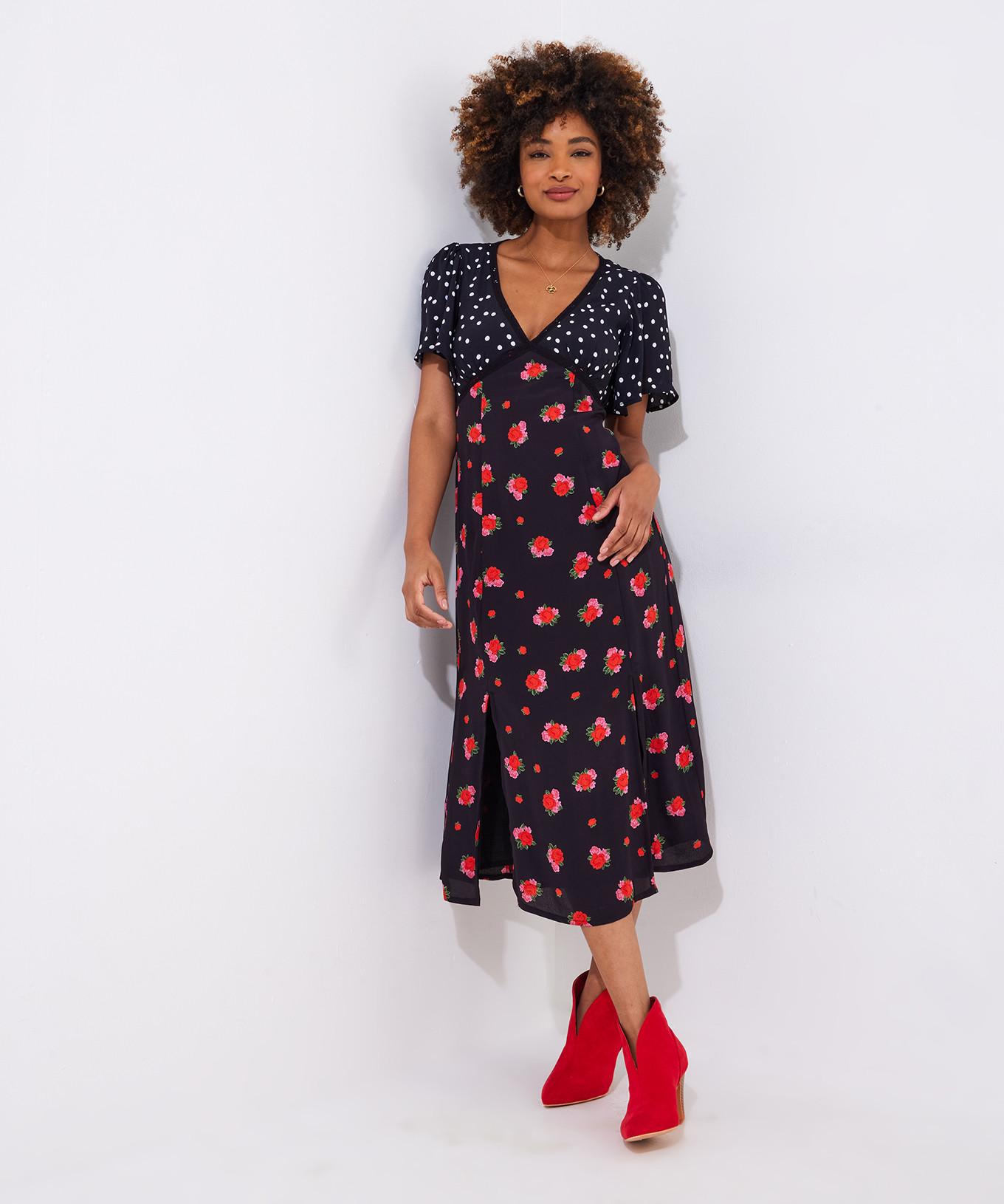 Joe Browns  Midikleid mit Polka-Dot-Spitze 