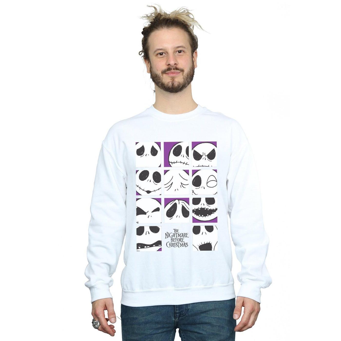 Disney Nightmare Before Christmas Many Faces Of Jack Sweatshirt  