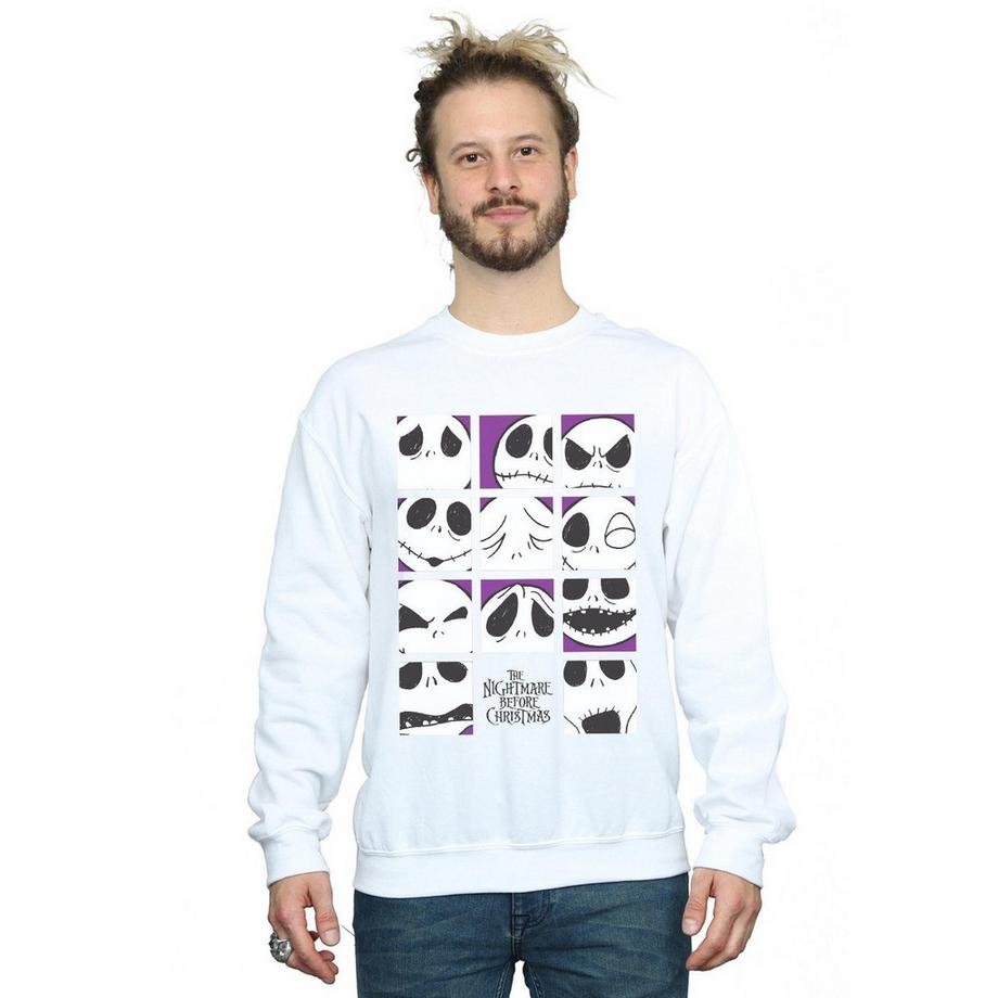 Disney Nightmare Before Christmas Many Faces Of Jack Sweatshirt  