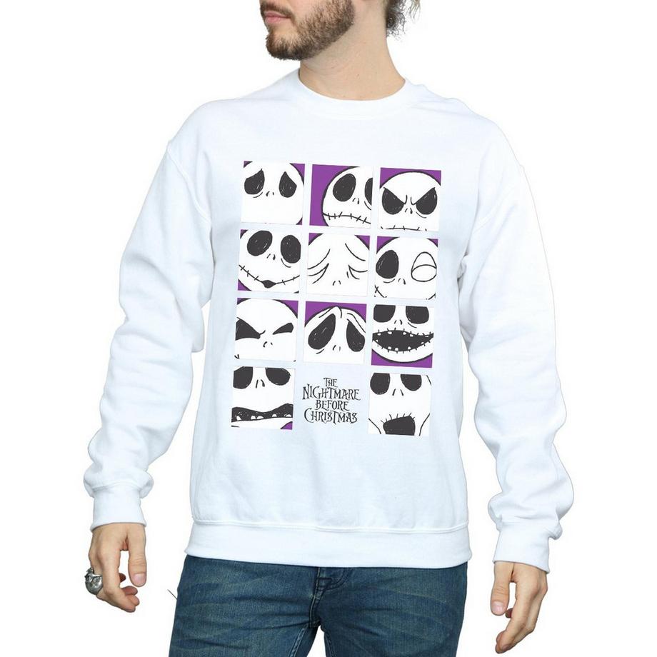 Disney Nightmare Before Christmas Many Faces Of Jack Sweatshirt  