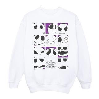 Disney Nightmare Before Christmas Many Faces Of Jack Sweatshirt  