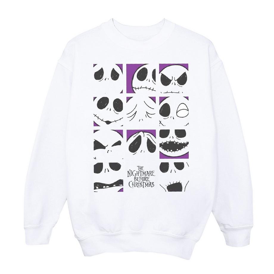 Disney Nightmare Before Christmas Many Faces Of Jack Sweatshirt  