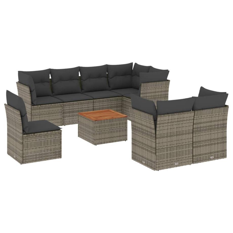 set divano da giardino Polirattan