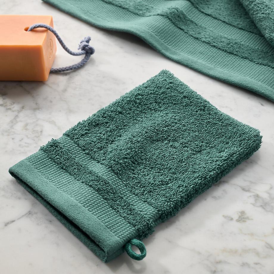 La Redoute Intérieurs 4er-Pack Waschhandschuhe KHEOPS aus gekämmter Baumwolle 600g/m2  