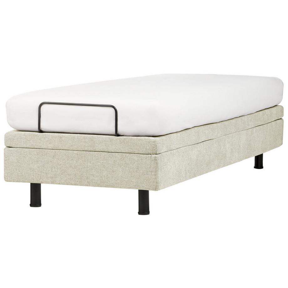 Beliani Lit réglable sans tête de lit en Tissu  CASTELLAN  