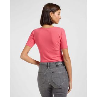 Lee T-Shirt Henley Manches Courtes  