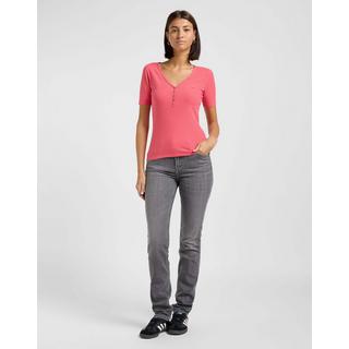 Lee T-Shirt Henley Manches Courtes  