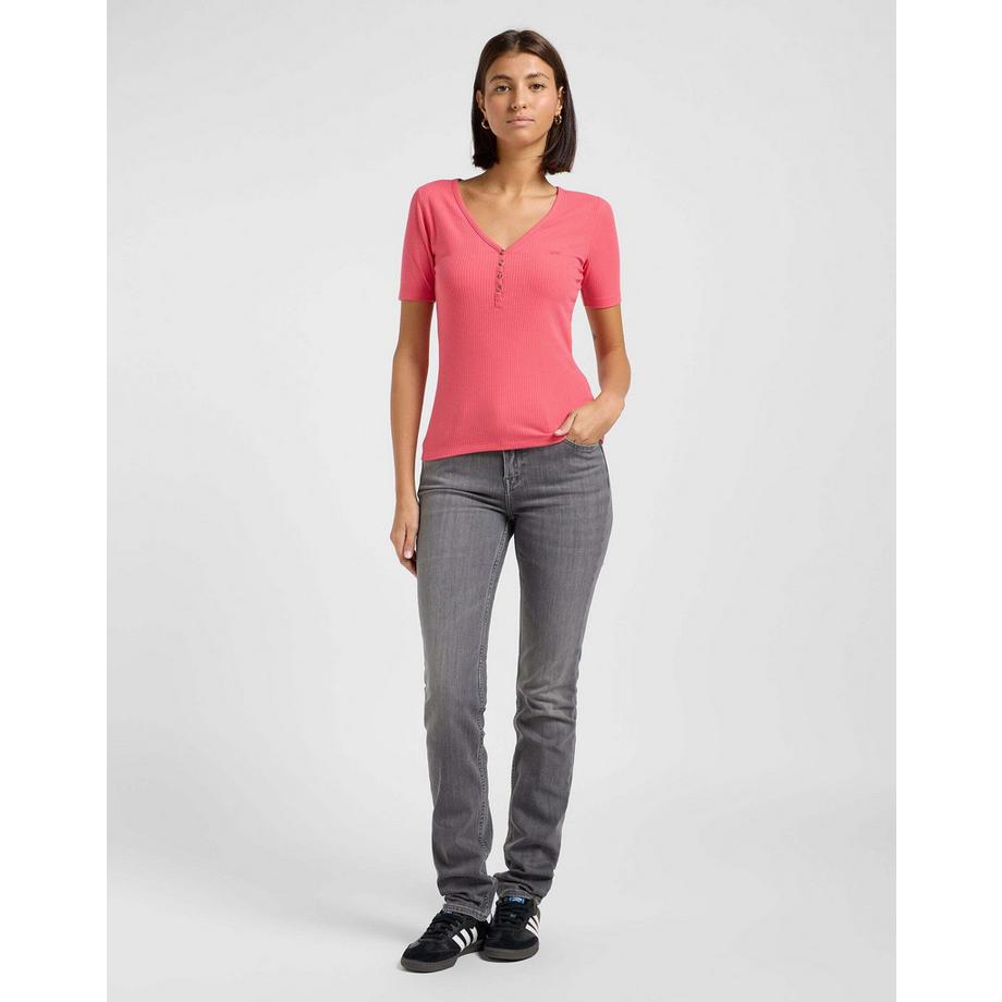 Lee Kurzarm Henley T-Shirt  