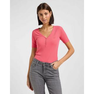 Lee T-Shirt Henley Manches Courtes  