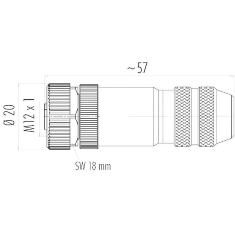 Binder  M12 Kabelsteckver 