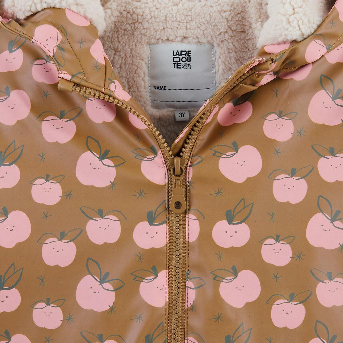 La Redoute Collections Cappotto con Cappuccio Stampa Mela  