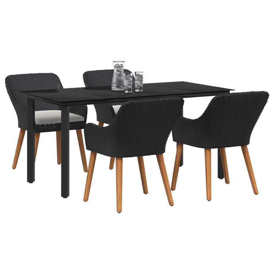VidaXL Mobilier de jardin poly rattan  