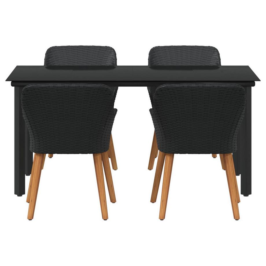 VidaXL Mobilier de jardin poly rattan  