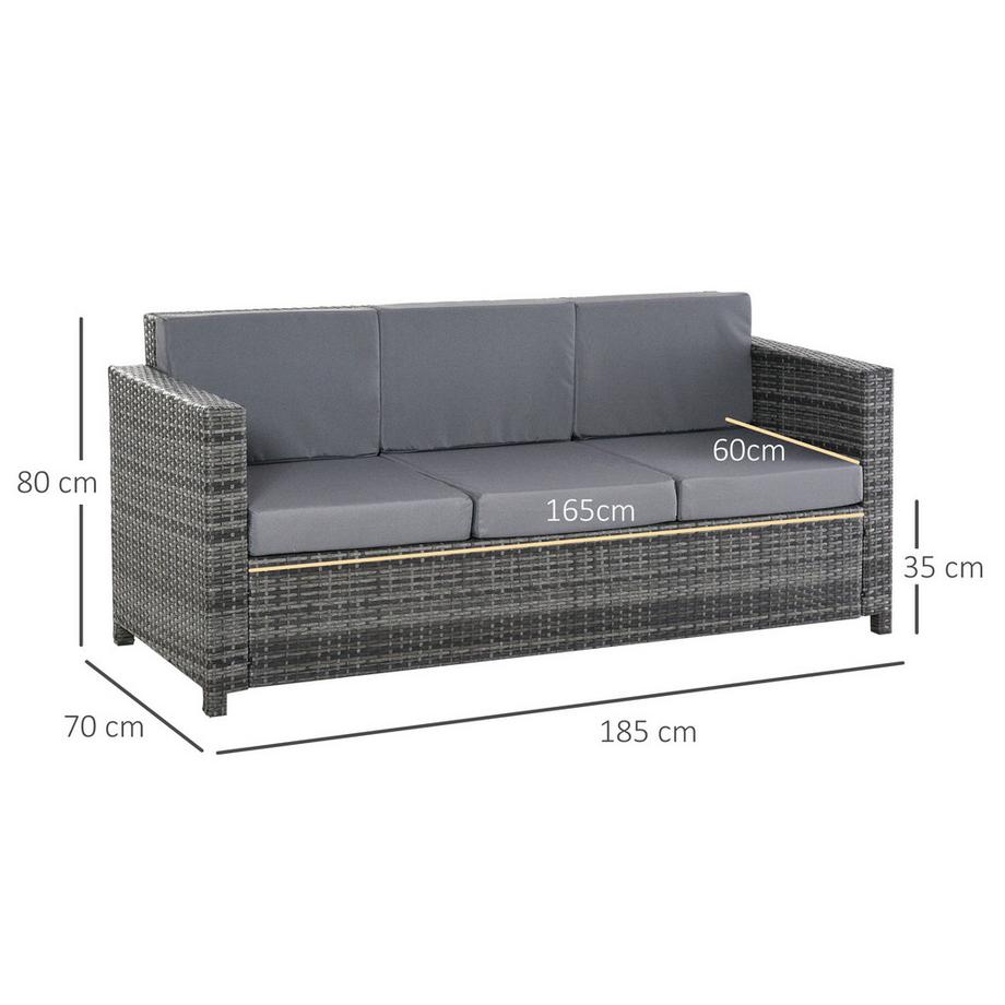 Outsunny Rattan Sofa  