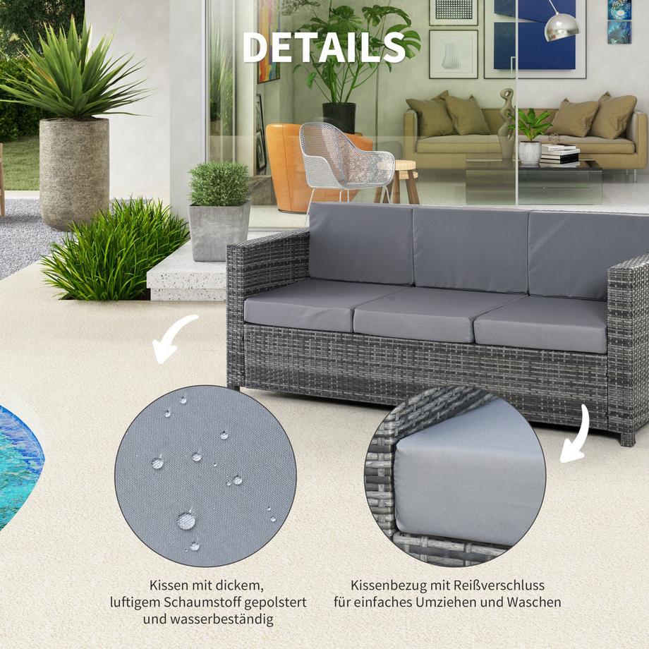 Outsunny Rattan Sofa  