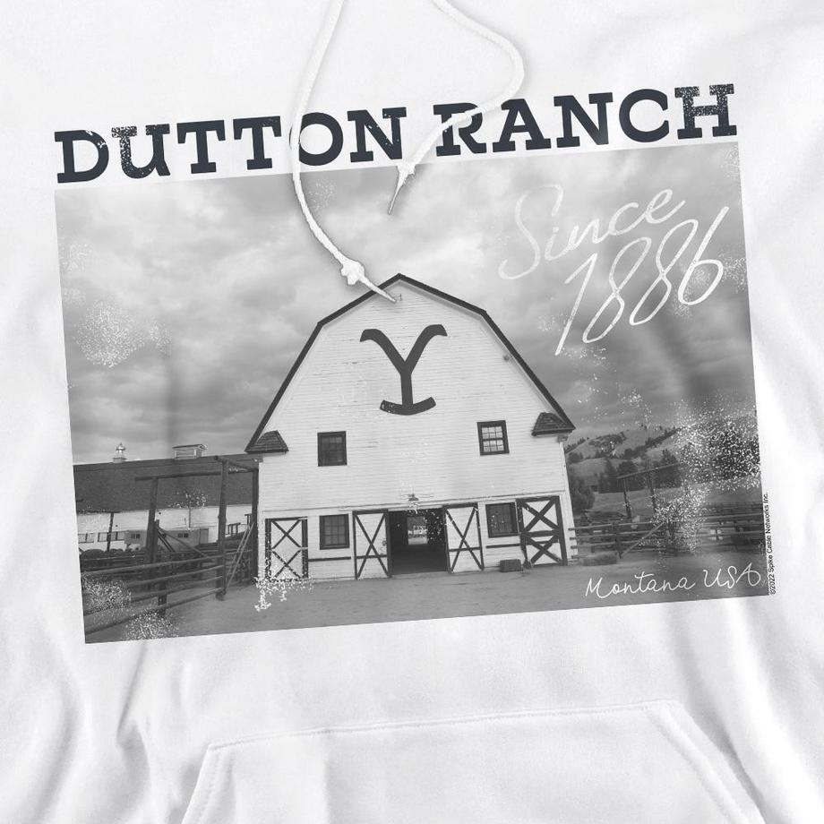 Yellowstone Dutton Barn Felpa Con Cappuccio  