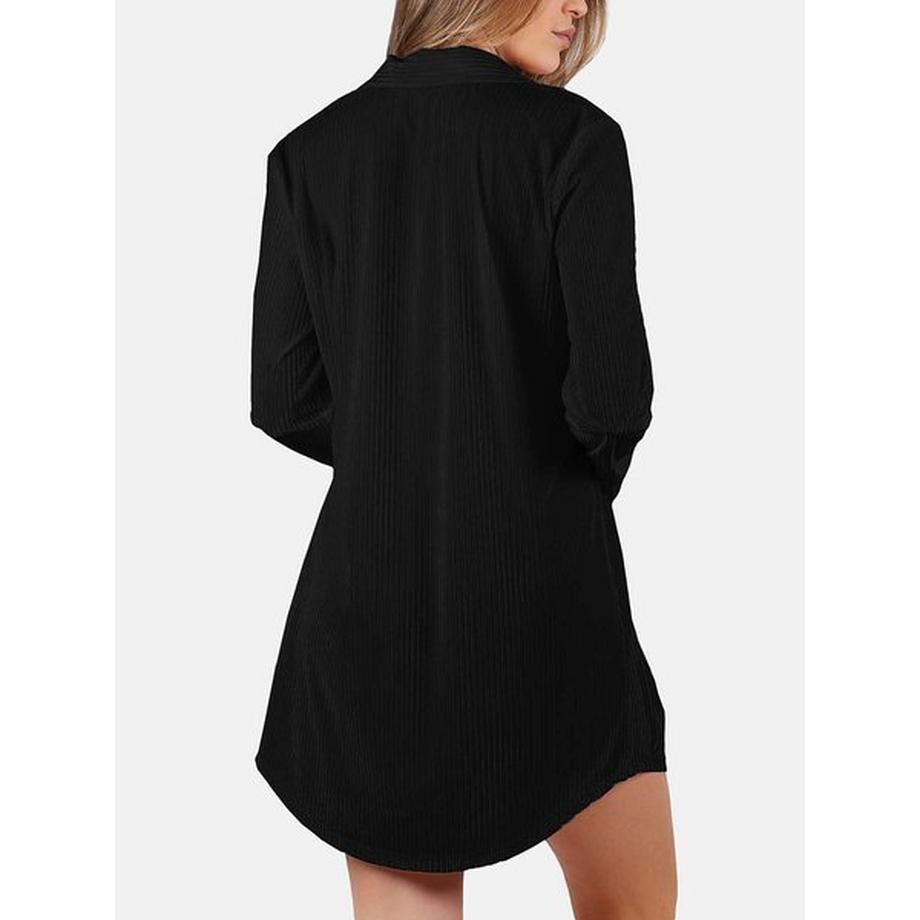 Admas Elegant Stripes Camicia da Notte Maniche Lunghe  