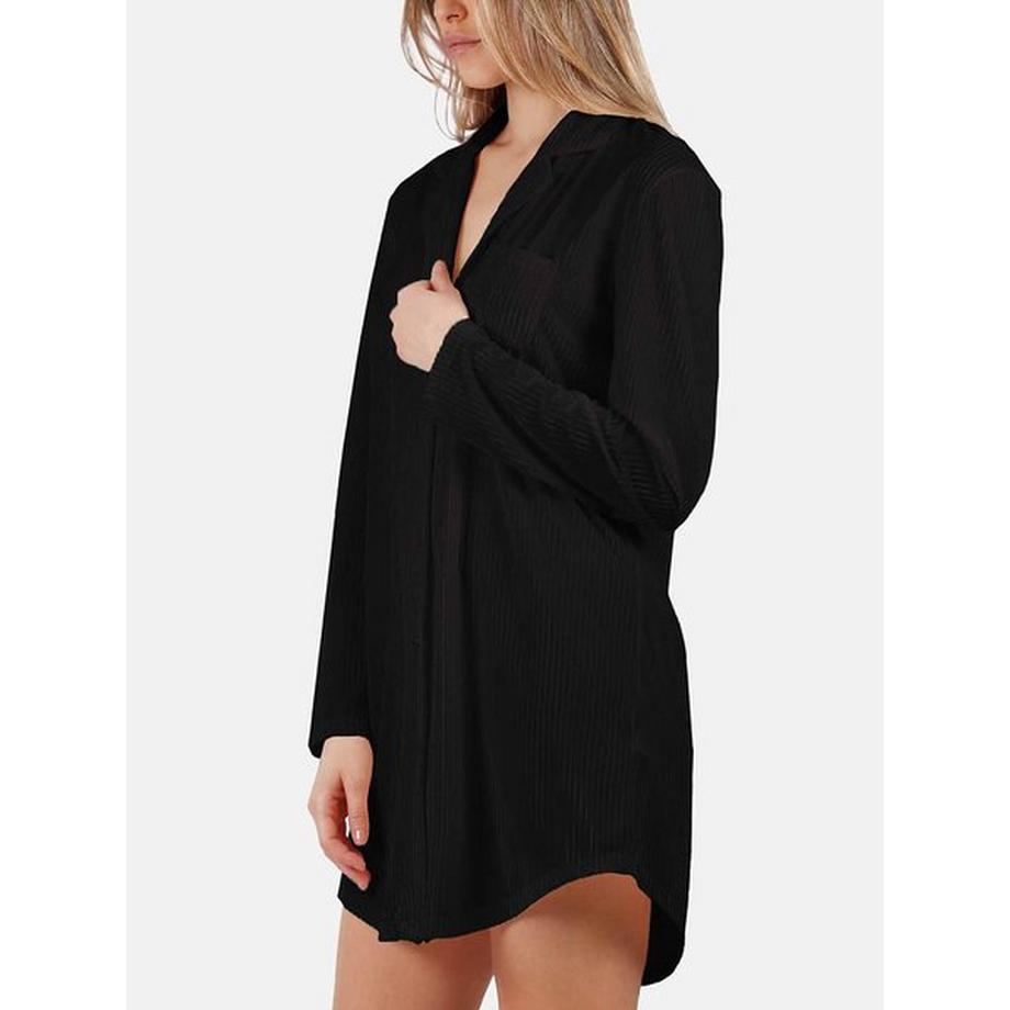Admas Elegant Stripes Camicia da Notte Maniche Lunghe  