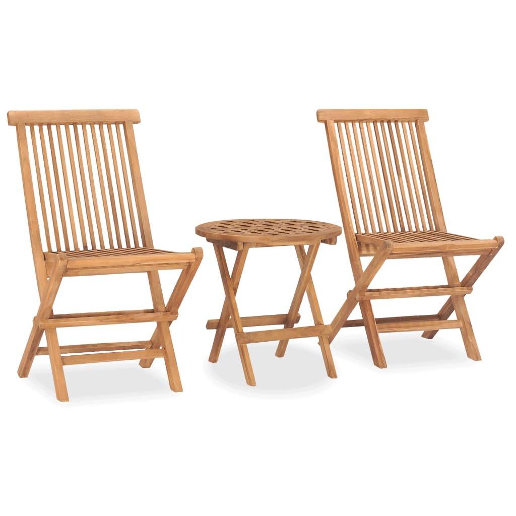 VidaXL set arredo pieghevole giardino Teak riciclato  