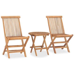 VidaXL set arredo pieghevole giardino Teak riciclato  