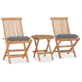 VidaXL set arredo pieghevole giardino Teak riciclato  