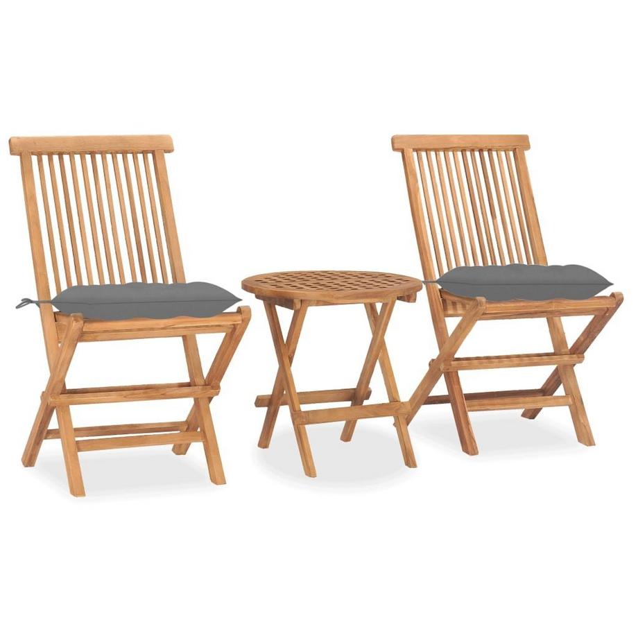 set arredo pieghevole giardino Teak riciclato