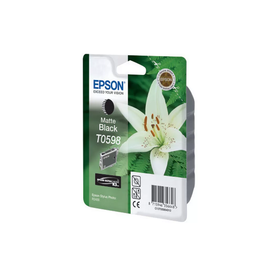 Epson – Tintenpatrone K3 matt-black T059840 Stylus Photo R2400 520 Seiten, One Size
