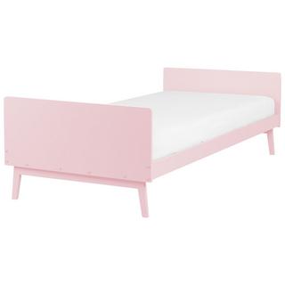 Beliani Letto con rete a doghe en Legno di pino Scandinavo BONNAC  