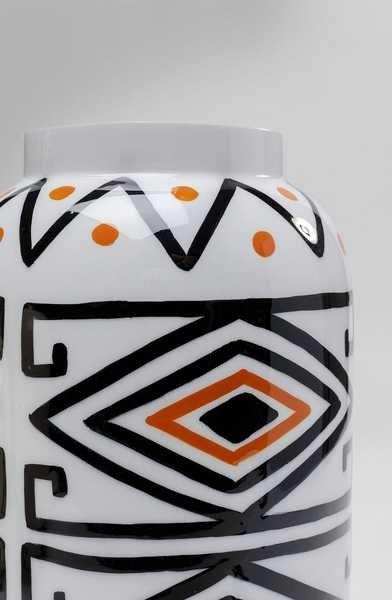 KARE Design Vaso Bohemian bianco-arancio 29  
