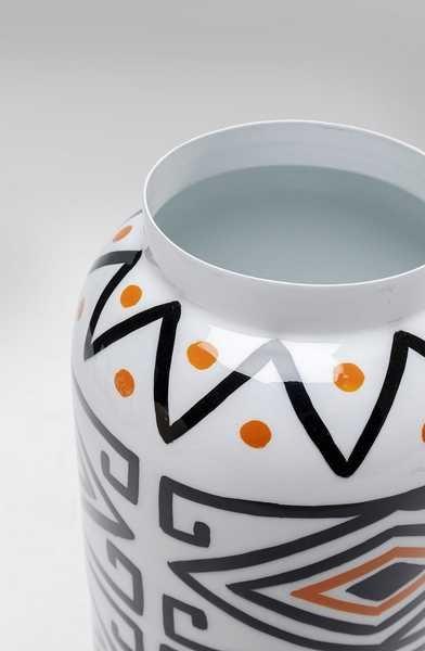 KARE Design Vaso Bohemian bianco-arancio 29  