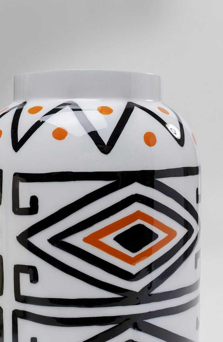 KARE Design Vaso boemo bianco-arancio 29  